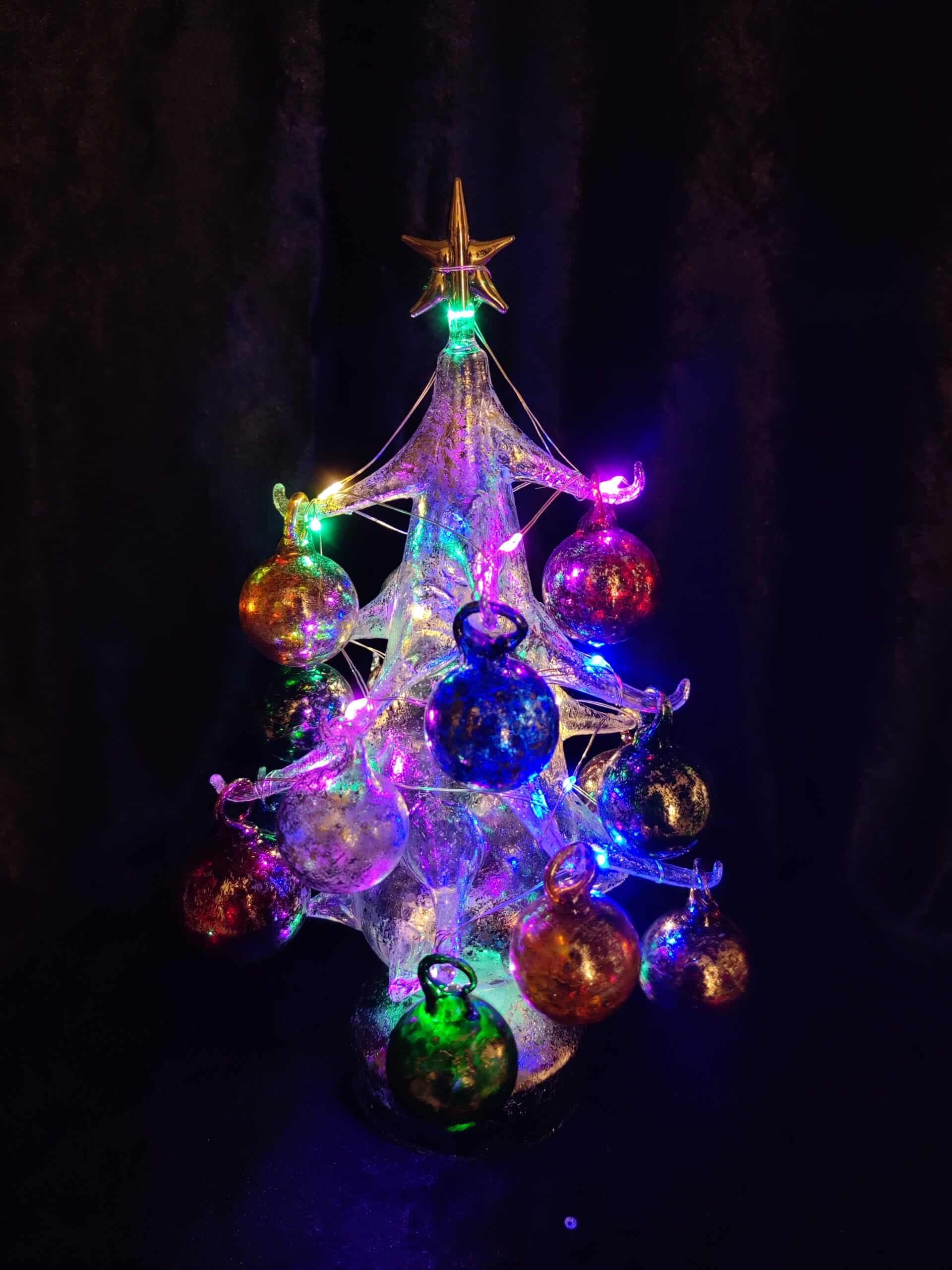 LED Christmas Tree W/ Multicolor Baubles - Image 3
