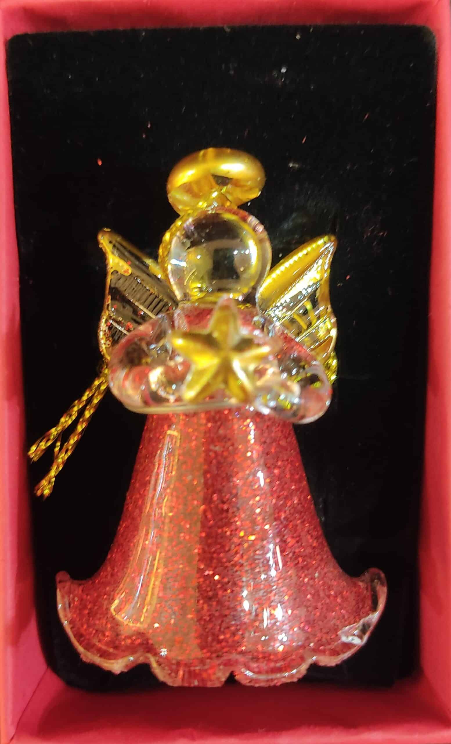 Angel Ornament in Red - Image 2
