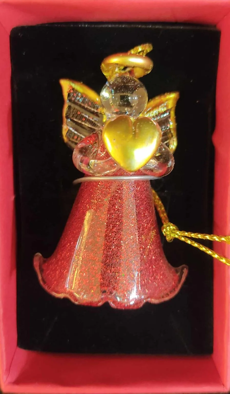 Angel Ornament in Red - Image 4