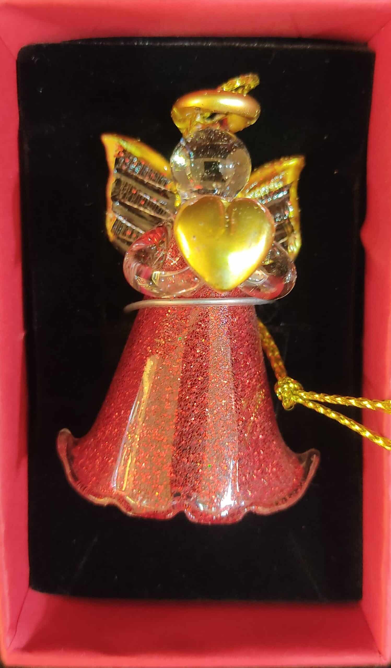 Angel Ornament in Red - Image 4