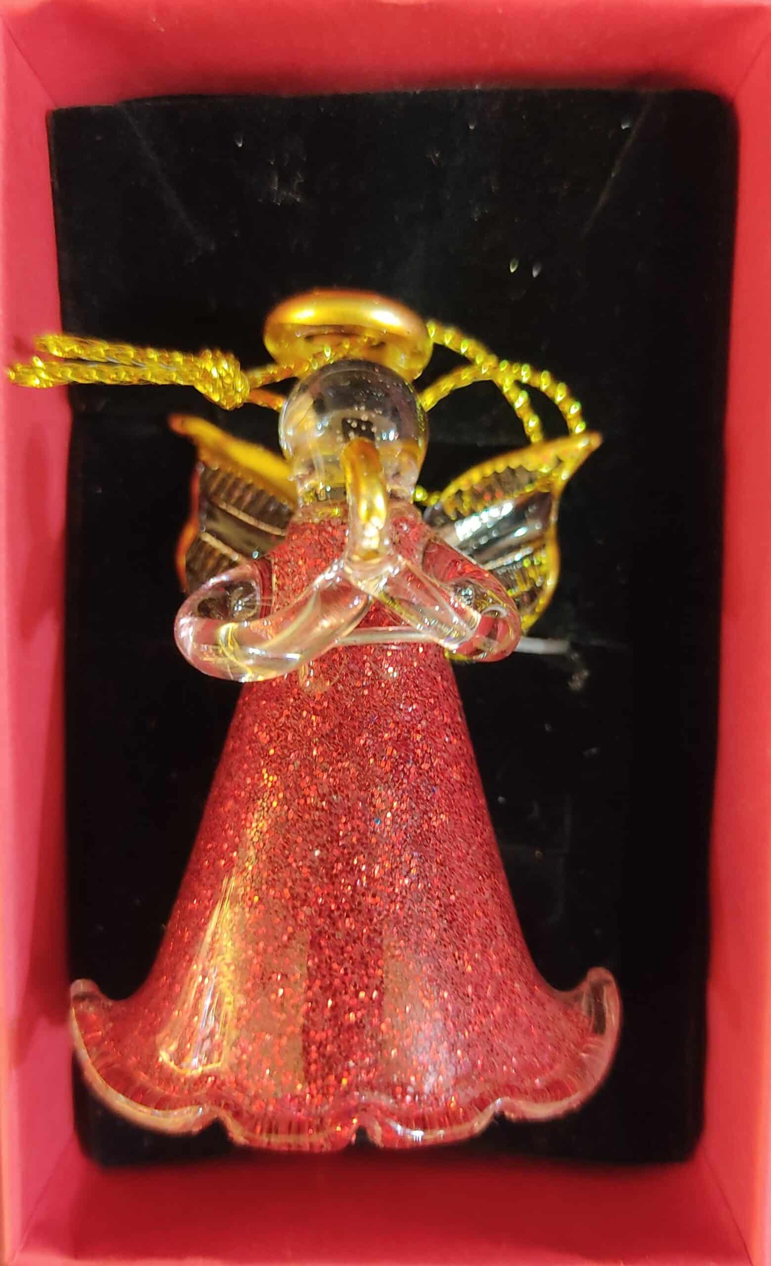 Angel Ornament in Red - Image 3