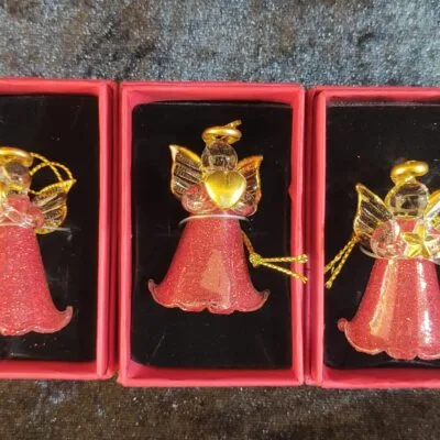 Angel Ornament in Red