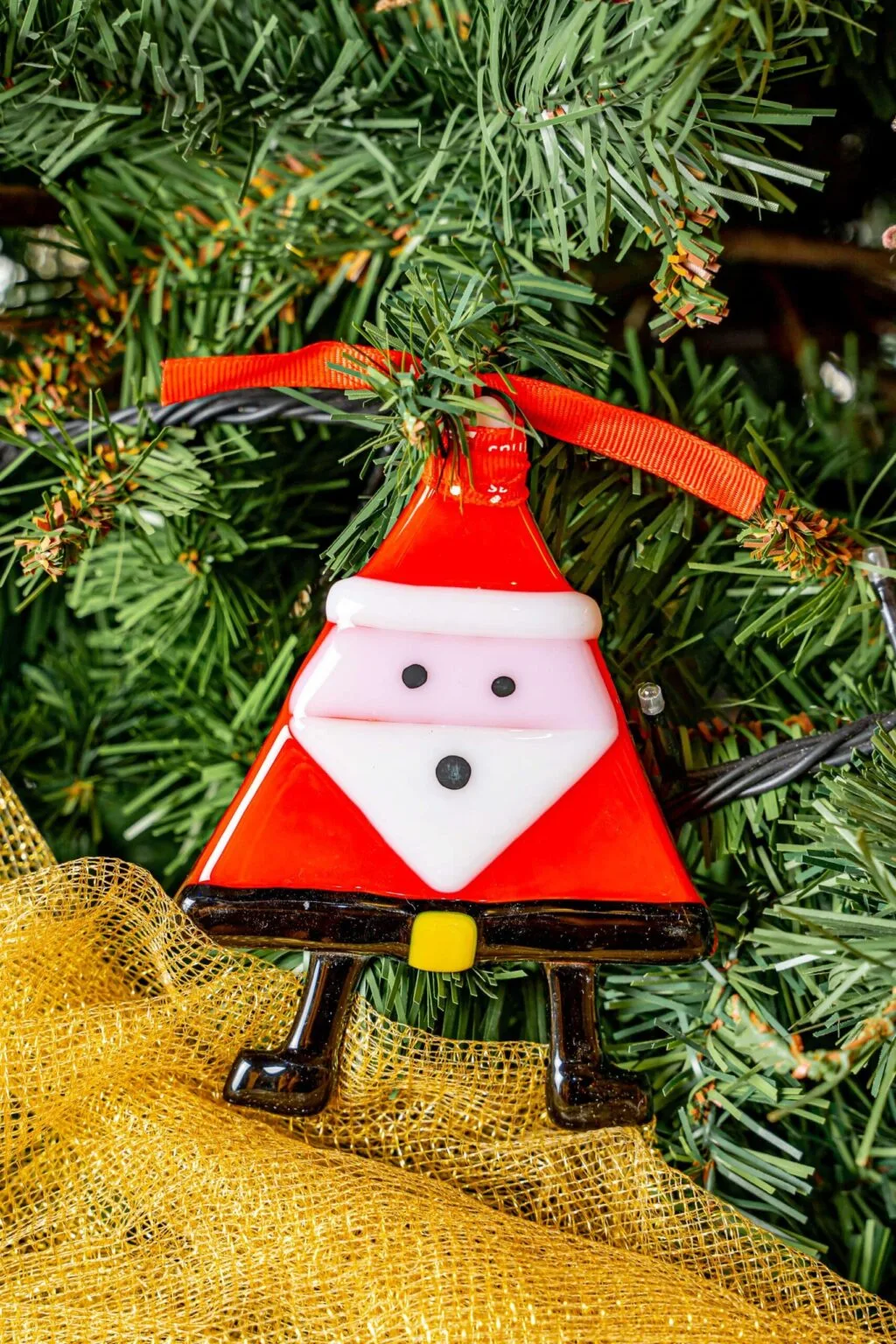 Triangular Christmas Father Ornament
