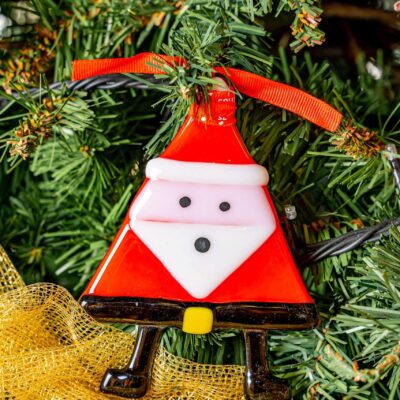 Triangular Christmas Father Ornament