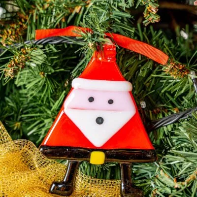 Triangular Christmas Father Ornament
