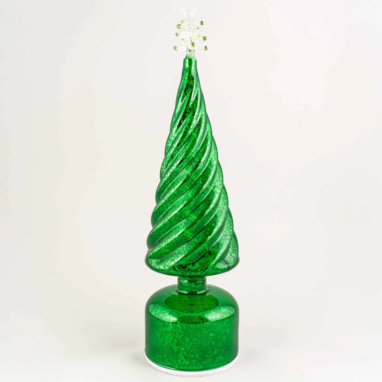Green Lit Rotating Tree