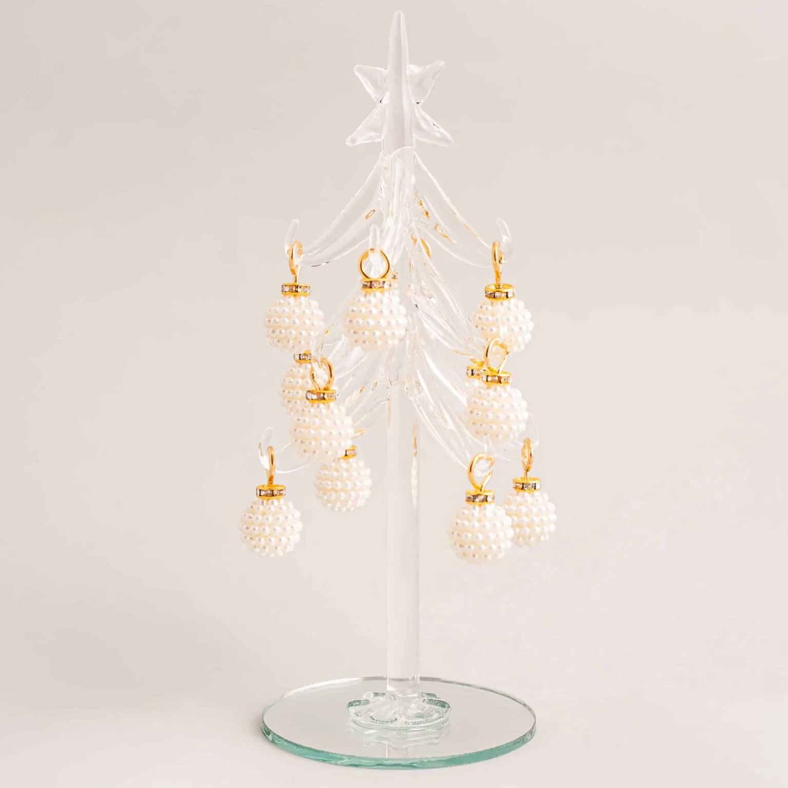 Pearl Bauble Glass Tree