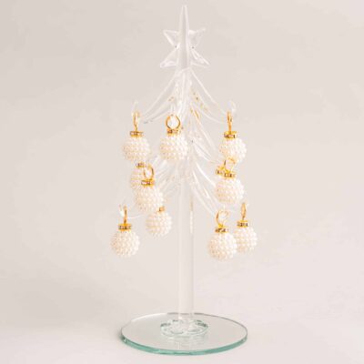 Pearl Bauble Glass Tree