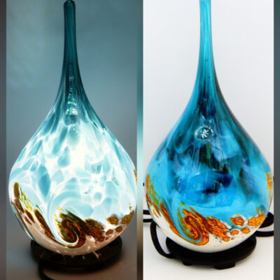 Teardrop Lamp — Ocean Blue