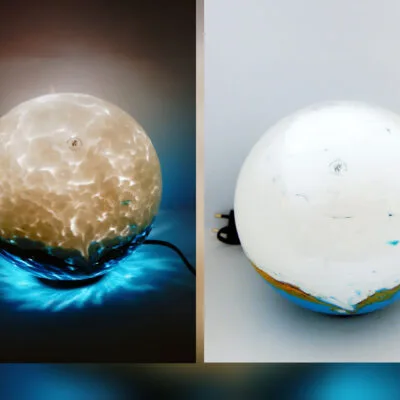 Large Glass Globe Lamp