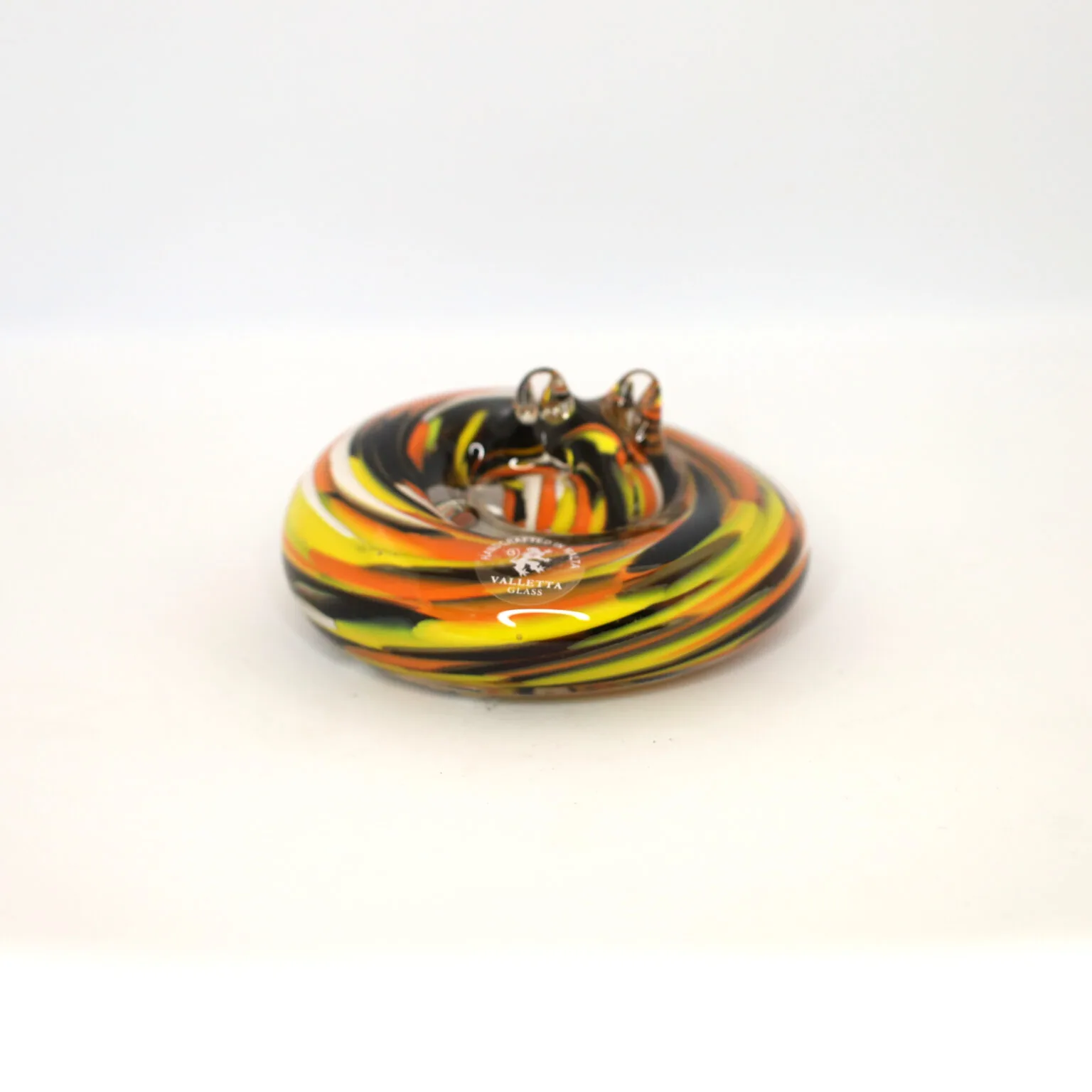 Hand Blown Glass Sleeping Cat