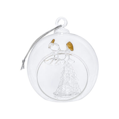 Clear Glass Christmas Bauble