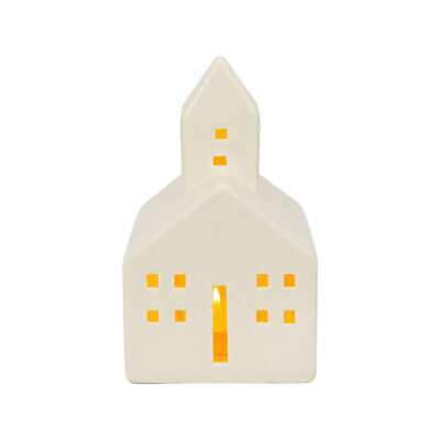 White Ceramic Light-Up Village