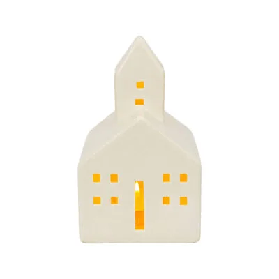 White Ceramic Light-Up Village