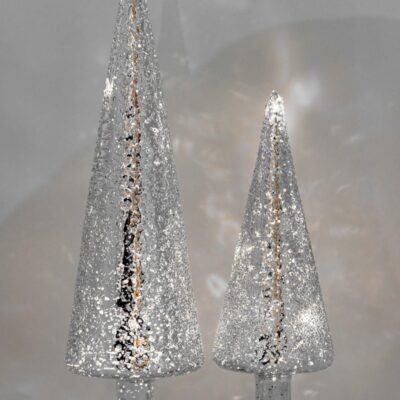 LED Raindrop Christmas Tree in Silver