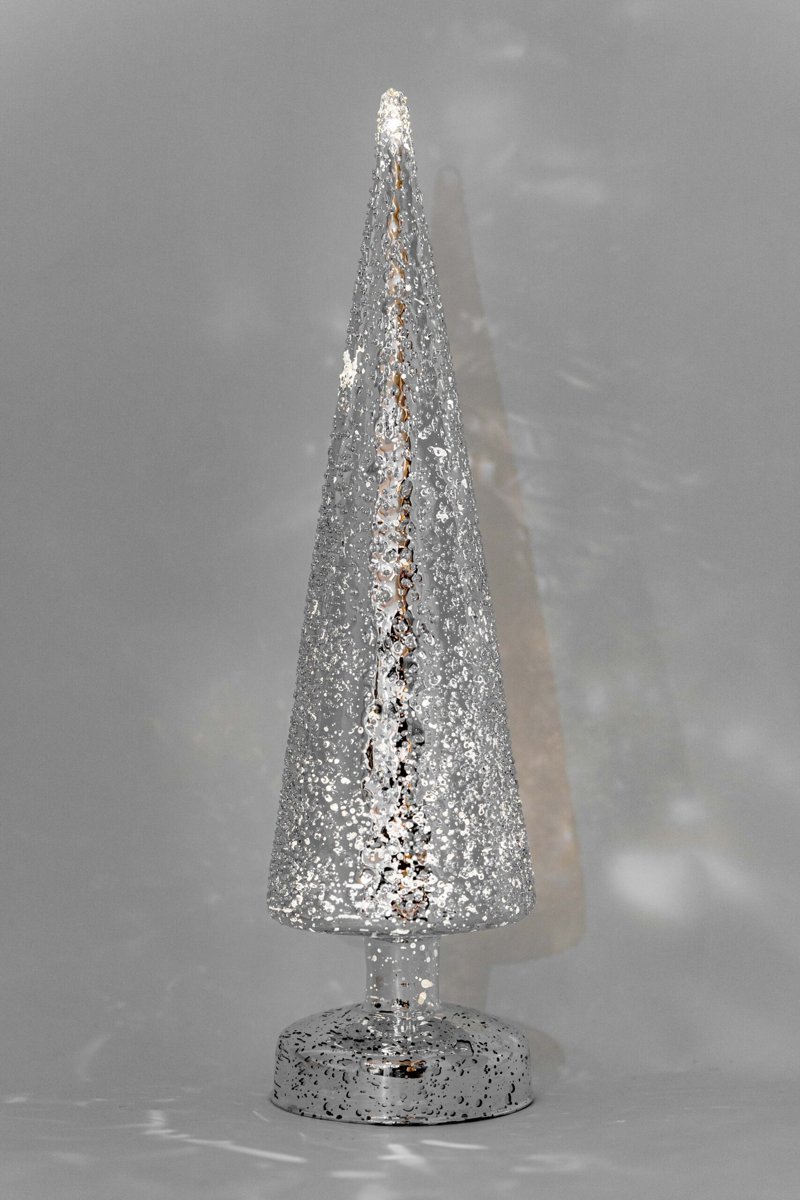 LED Raindrop Christmas Tree in Silver - Image 4