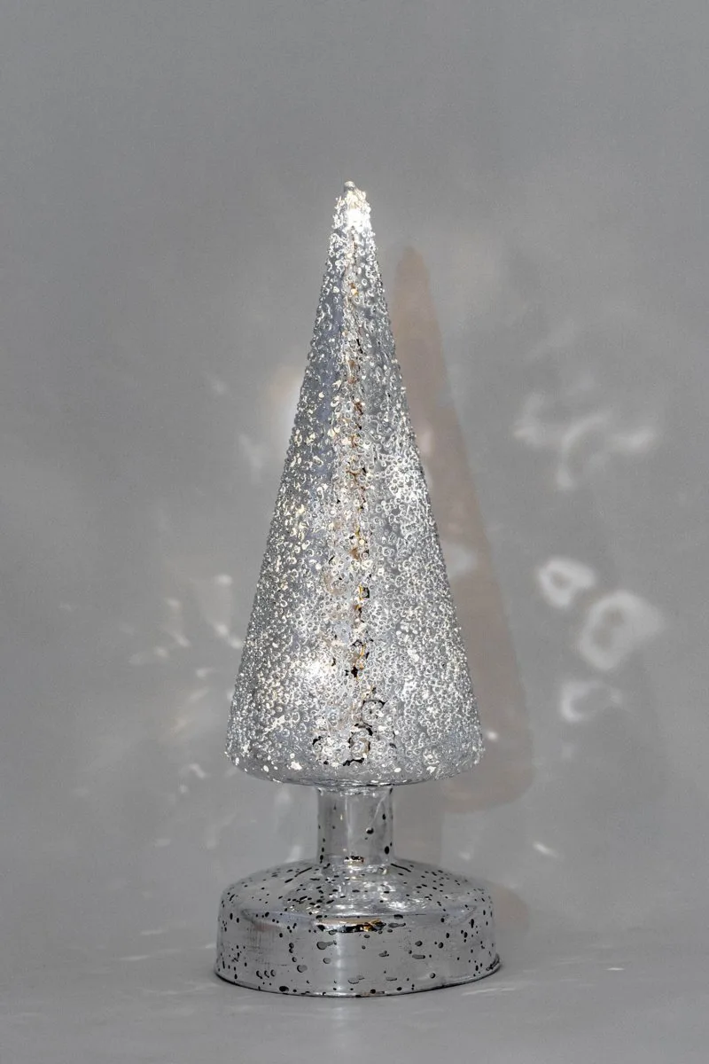 LED Raindrop Christmas Tree in Silver - Image 5