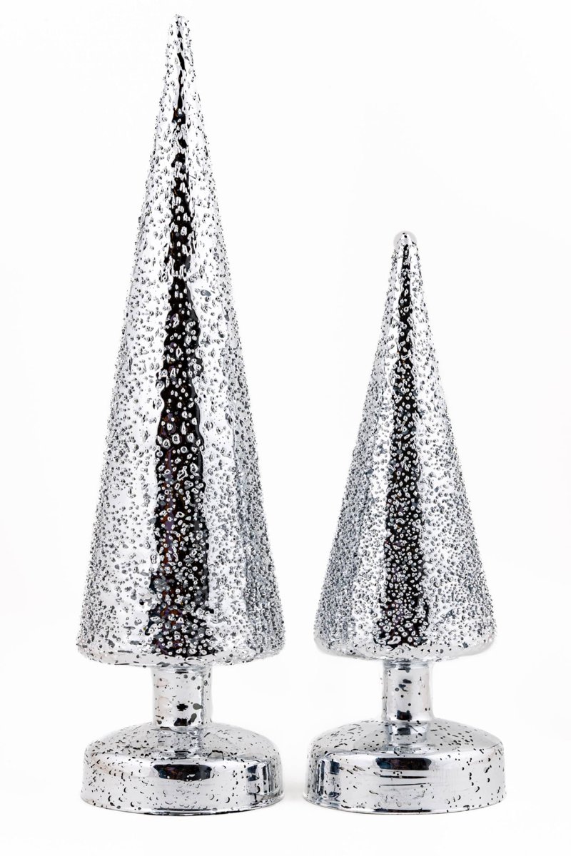 LED Raindrop Christmas Tree in Silver - Image 3
