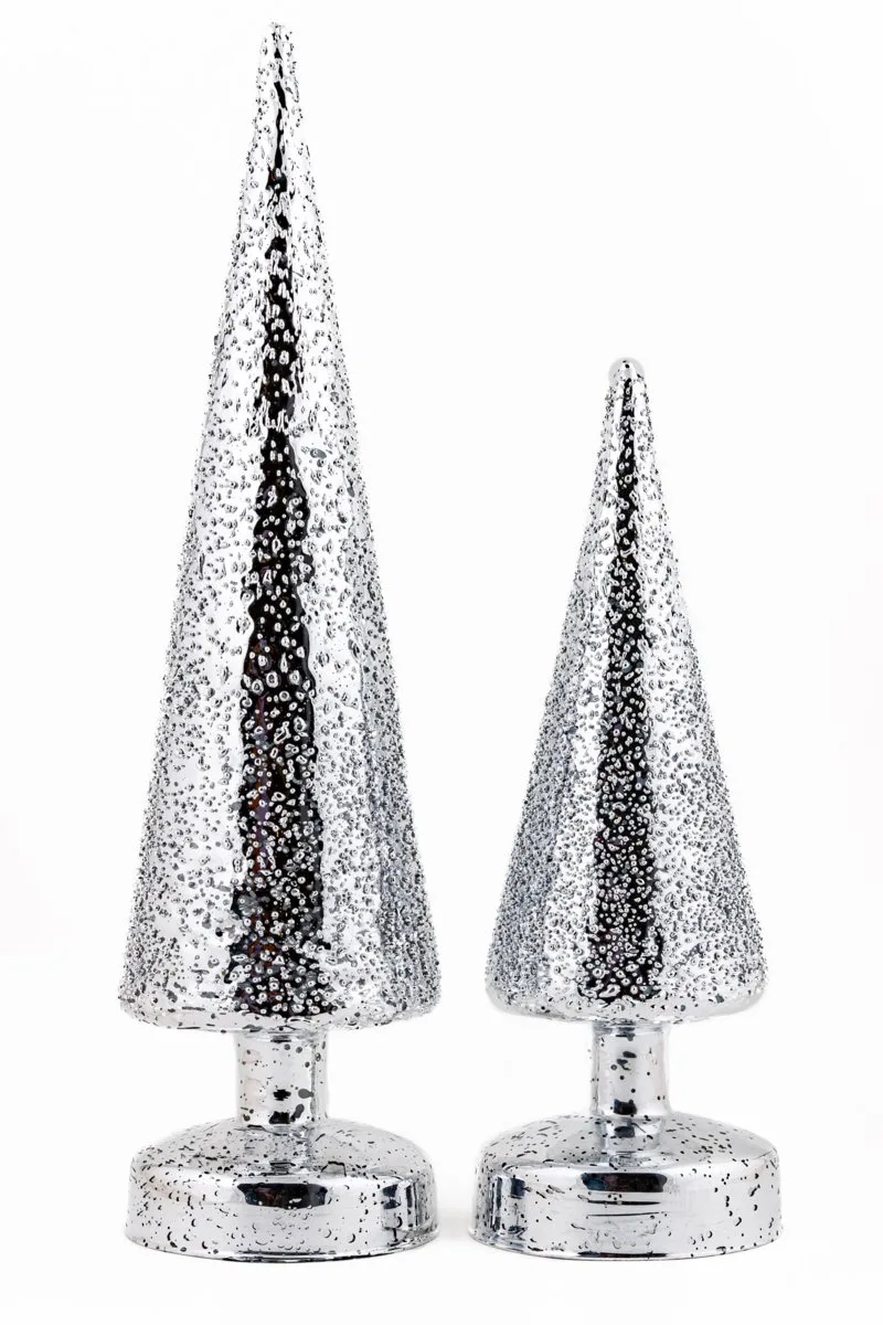LED Raindrop Christmas Tree in Silver - Image 3
